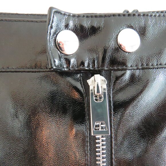 I.AM.GIA Nikole Black Faux Vegan Patent Leather Pants - Women's Size M NWT - Picture 7 of 16